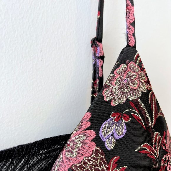 NEW!! Forest Lily Metallic Jacquard Ruffle Hem Dress, Size 8 - Picture 10 of 16